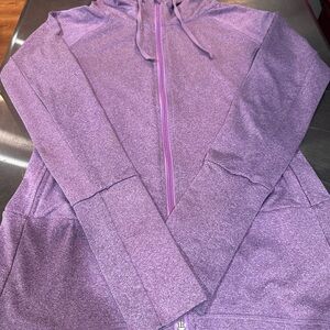Alo Yoga Purple Heathered full zip jacket (EUC) Size Small